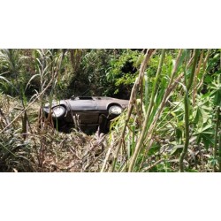 Motorista fica sem freio e cai em ribanceira de 20 metros em Campo Largo